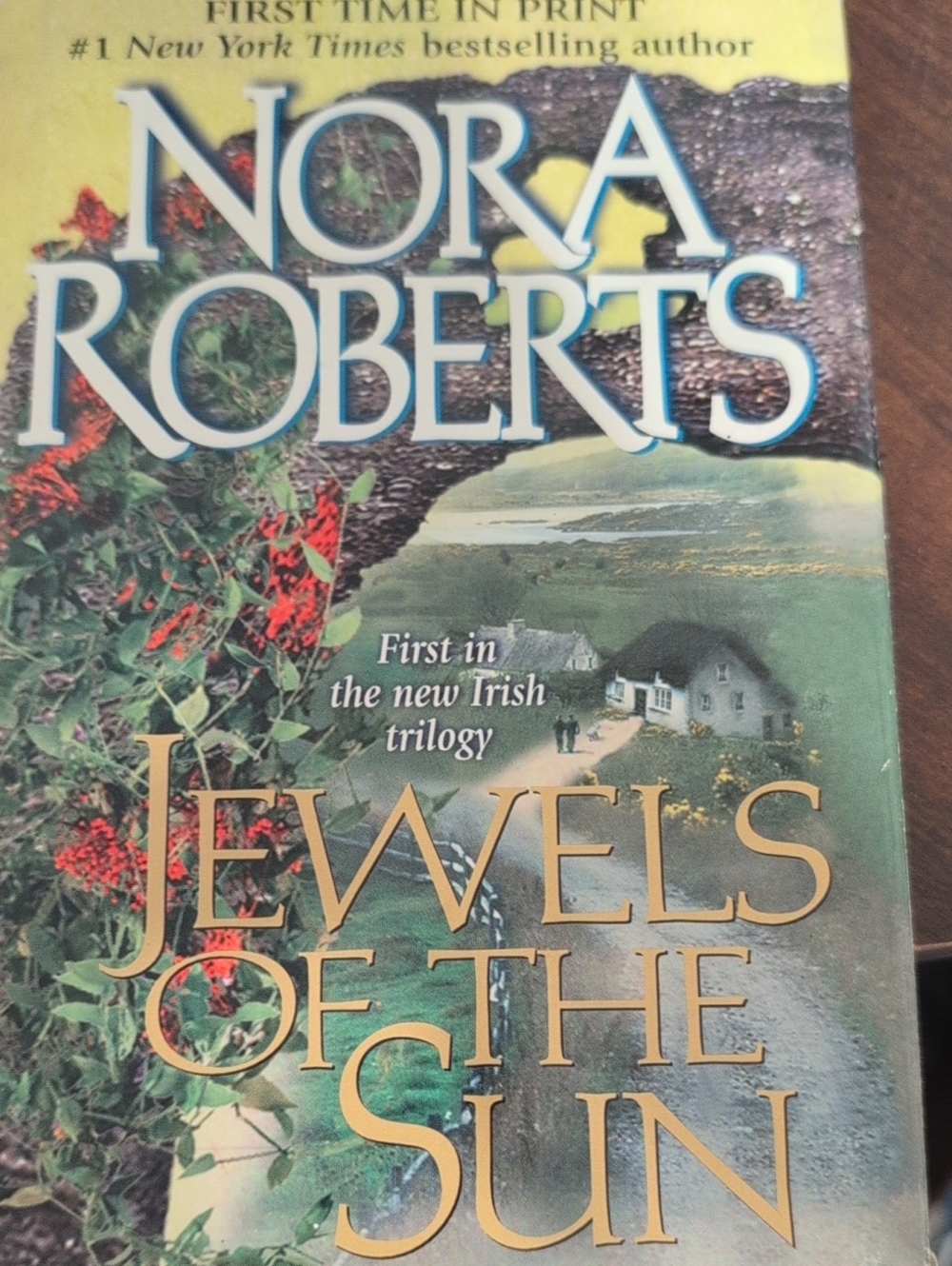 Gold and Red Floral Statement Necklace - Nora Roberts Inspired
